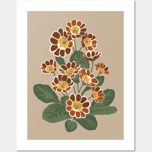 Primula flower pattern Posters and Art